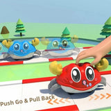 Interactive Crawling Crab Toy for Toddlers – Sensory Tummy Time Baby Toy with Double Pull-Back Movement