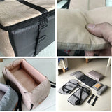 Portable Dog Car Seat Bed – Central Console Travel Carrier for Small Dogs & Cats