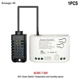 Smart Temperature & Humidity Wifi Switch – Voice Controlled, App-Enabled, Alexa & Google Home Compatible