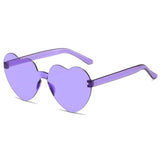 Heart-Shaped Sunglasses – UV400 Protection in Trendy Jelly Colors
