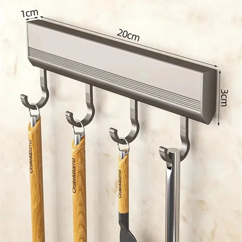 Gancho multifuncional de aleación de aluminio: resistente, duradero y versátil para uso en el hogar, la cocina y la oficina