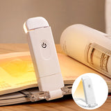 USB Rechargeable Clip-On Book Light with Eye Protection & Adjustable Brightness