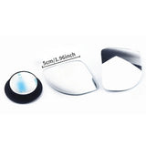 2PCS Adjustable HD Glass Blind Spot Mirrors – Universal Fit for Cars, Trucks & Motorcycles