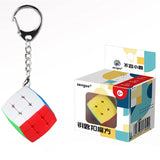 Cubo mágico con llavero Sengso Mini 3x3: juguete de rompecabezas portátil y decoración para mochilas