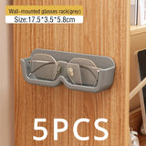 Vitrina para gafas de pared: caja para guardar gafas de sol con diseño perforado para organizar el hogar