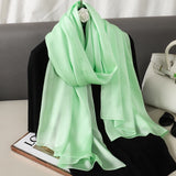 Elegant Silk Scarf – Luxury Solid Color Shawl & Pashmina for Women