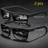 Vintage Check Pattern Polarized Sunglasses – Stylish UV400 Eyewear for Men & Women