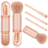 4-in-1 Portable Makeup Brush Set – Travel-Friendly Beauty Tools for Flawless Blending & Precision