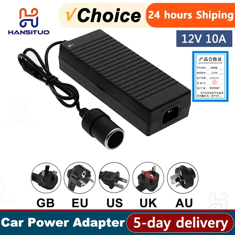 Adaptador convertidor de corriente para coche: CA 110 V/220 V a CC 12 V 15 A, fuente de alimentación de 180 W para accesorios de coche, adaptador para uso doméstico