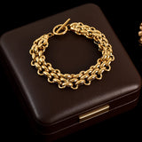 Women’s Stainless Steel Snake Chain Charm Bracelet – Trendy & Elegant Jewelry