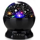 Rotating Star and Moon Night Light Projector for Kids’ Bedroom
