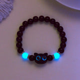 Tassel Big Eye Cat Beaded Bracelet for Women & Men – Trendy Skull Ceramic Aesthetic Party Jewelry