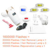 Painless IPL Laser Hair Removal Device with Rejuvenation – 2-in-1 Replaceable Lamp for Permanent Results