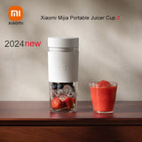 XIAOMI MIJIA 2024 Nuevo exprimidor portátil 2, 300 ml, taza de jugo eléctrica inalámbrica, mini licuadora para batidos, máquina para hacer jugos frescos