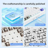 Wireless Mechanical Keyboard – Hot Swappable, RGB Backlit, Ergonomic Full-Size Gaming Keyboard
