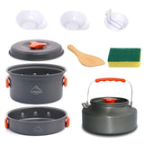 Juego de utensilios de cocina para acampar | Equipo de cocina para pícnic y senderismo al aire libre