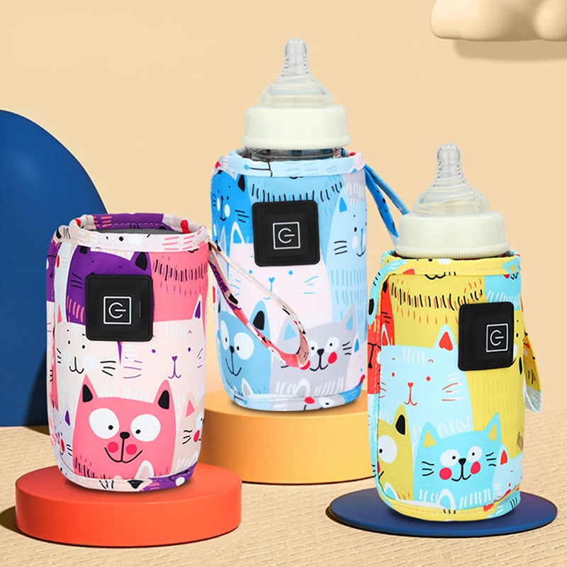 Calentador de biberones USB: calentador de leche portátil para viajes y cochecitos