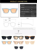 Vintage Cat Eye Sunglasses – Small Square Frame Retro Shades for Women