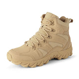Men’s Tactical Desert Boots – Mid-Calf Military Work Boots with Lace-Up Design