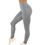 Plus Size High-Waisted Yoga Pants with Pockets – Workout & Running Tights