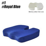 Memory Foam Coccyx Seat Cushion - U-Shaped Orthopedic Massage Pad for Car & Office