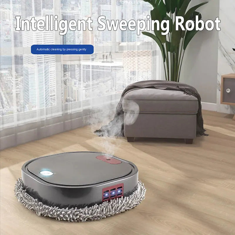 Aspiradora robótica inteligente: barrido automático, fregado y humidificación por pulverización