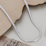 Pulseras de cadena de serpiente de 3 mm de plata esterlina 925, joyería de moda de alta calidad, abalorios bonitos para mujeres, damas de boda