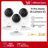 2K Home Security Camera System – 3-Pack with Smart AI Detection & Night Vision