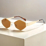 Luxury Hexagon Sunglasses – Trendy Polygon Shades for Men & Women
