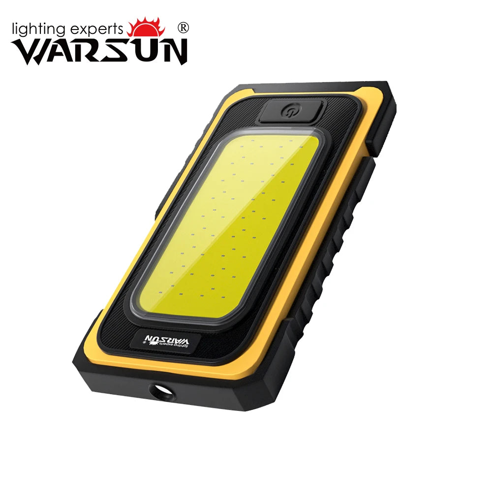 Lámpara de trabajo LED COB Warsun: lámpara de inspección magnética recargable para automóviles, garajes y campamentos