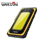 Lámpara de trabajo LED COB Warsun: lámpara de inspección magnética recargable para automóviles, garajes y campamentos