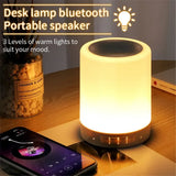 Wireless Bluetooth LED Speaker Lamp – Touch Control Night Light with Colorful Dimming & Built-In Stereo Sound for Home & Bedroom