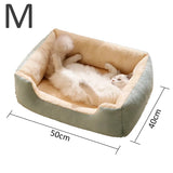 Cama de felpa para gatos: acogedora cesta con cojines para gatitos y mascotas pequeñas