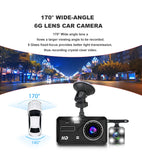 4.0 Inch Full HD Car Dashcam with Front and Rear Cameras – Night Vision, G-Sensor, and Loop Recording