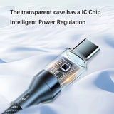 High-Speed 120W USB-C Fast Charging Cable with Digital Display and Overcharge Protection