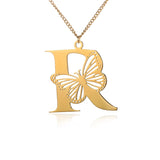 Elegant 18K Gold Butterfly Pendant Necklace – Trendy & Stylish Jewelry for Women