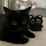 Adorable Plush Cat Keychain – Cute Black Cat Doll Keyring for Bags & Decor