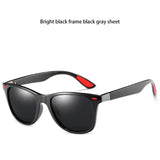 Gafas de sol polarizadas clásicas de moda para hombres y mujeres: gafas de sol cuadradas con protección UV400