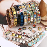 Pulsera de cadena y eslabones de acero inoxidable de moda para mujer: cierre de seguridad oculto, elegante y duradera