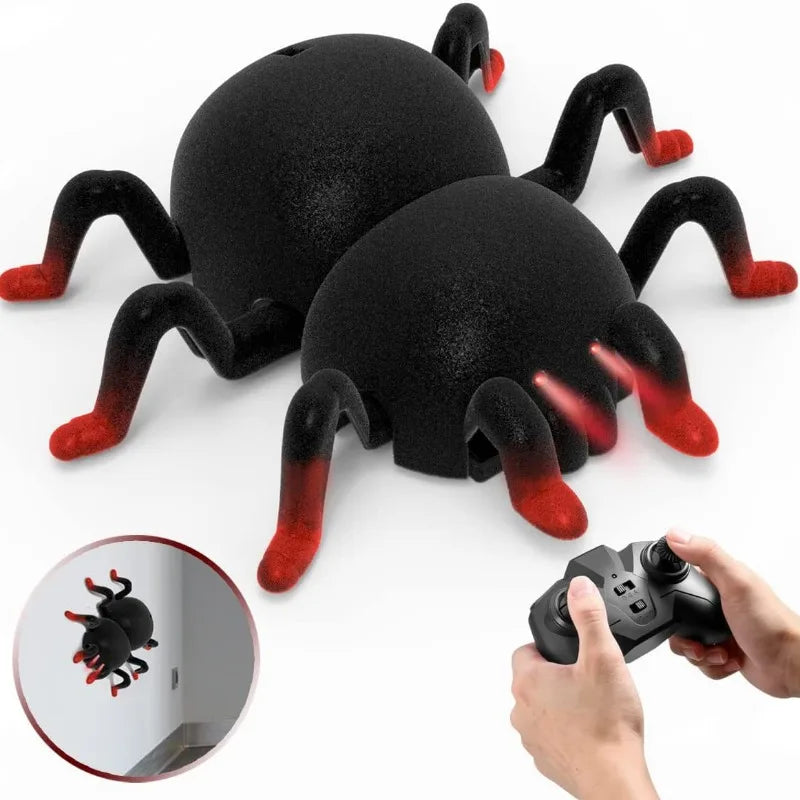 Araña de broma trepadora de paredes RC: ¡coche acrobático de control remoto para divertirse y asustar!