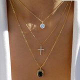 Collar vintage de varios estilos en color dorado nuevo para mujer, conjunto de collares con colgante de cristal multicapa de estilo bohemio y moderno, regalos de joyería
