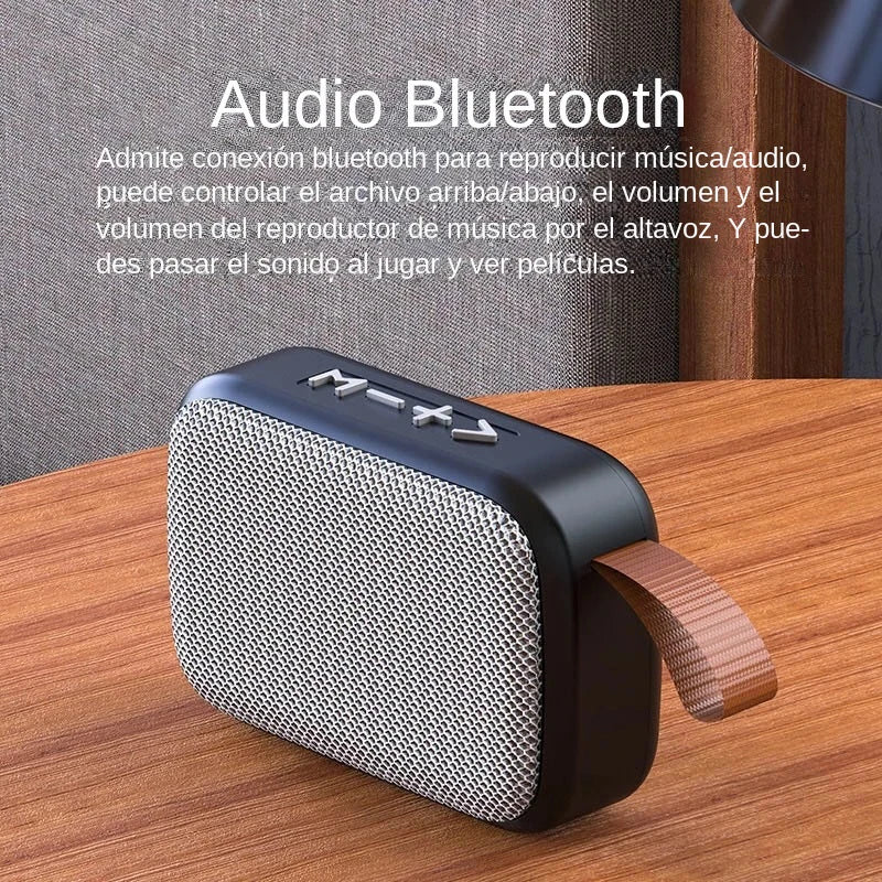 Portable Bluetooth Speaker – Compact Wireless Mini Stereo with Rich Bass for Indoor/Outdoor Use