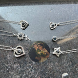 Custom Heart Photo Pendant Necklace – Personalized Couples Gift with Message Reminder