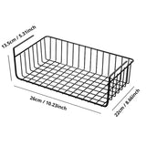 Cesta de almacenamiento colgante para montar en la pared: organizador de metal que ahorra espacio para la cocina, el armario y el gabinete 
