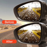 2 piezas de película impermeable para espejo retrovisor de coche: ¡conduzca con seguridad en cualquier clima!