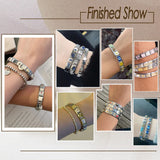Stainless Steel Geometric Charm Bracelet for Trendy DIY Jewelry Making