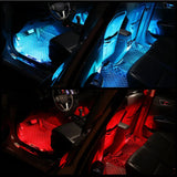4-Piece RGB Car Ambient LED Lights with APP & Music Sync Control