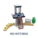 WW2 Military Building Blocks Set - Army Soldier & Motorcycle Model Kit