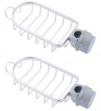 Estante de baño con drenaje de grifo ajustable, soporte de almacenamiento de ducha de color negro y plateado, cesta para artículos diversos de cocina, estante para guardar jabón