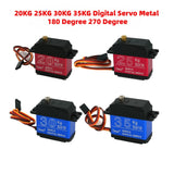 Waterproof High-Torque Digital Servo – 20KG to 35KG Metal Gear Servo with 180°/270° Rotation for RC Cars, Trucks & Planes